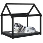 vidaXL Hundebett Schwarz 111x80x100 cm Massivholz Kiefer vidaXL Hundebett Schwarz 111x80x100 cm Massivholz Kiefer