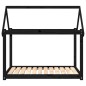 vidaXL Hundebett Schwarz 111x80x100 cm Massivholz Kiefer vidaXL Hundebett Schwarz 111x80x100 cm Massivholz Kiefer