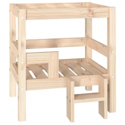 vidaXL Hundebett 55,5x53,5x60 cm Massivholz Kiefer
