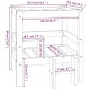 vidaXL Hundebett 55,5x53,5x60 cm Massivholz Kiefer vidaXL Hundebett 55,5x53,5x60 cm Massivholz Kiefer