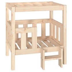  vidaXL Hundebett 65,5x43x70 cm Massivholz Kiefer