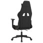 Gaming-Stuhl mit Massage & Fußstütze Schwarz und Orange Stoff Gaming-Stuhl mit Massage & Fußstütze Schwarz und Orange Stoff