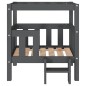 vidaXL Hundebett Grau 65,5x43x70 cm Massivholz Kiefer vidaXL Hundebett Grau 65,5x43x70 cm Massivholz Kiefer