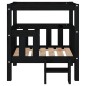 vidaXL Hundebett Schwarz 65,5x43x70 cm Massivholz Kiefer vidaXL Hundebett Schwarz 65,5x43x70 cm Massivholz Kiefer