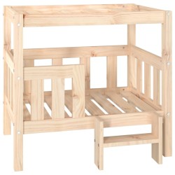 vidaXL Hundebett 75,5x63,5x70 cm Massivholz Kiefer