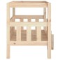 vidaXL Hundebett 75,5x63,5x70 cm Massivholz Kiefer vidaXL Hundebett 75,5x63,5x70 cm Massivholz Kiefer