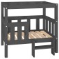 vidaXL Hundebett Grau 75,5x63,5x70 cm Massivholz Kiefer vidaXL Hundebett Grau 75,5x63,5x70 cm Massivholz Kiefer