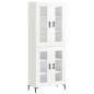 vidaXL Highboard Hochglanz-Weiß 69,5x34x180 cm Holzwerkstoff vidaXL Highboard Hochglanz-Weiß 69,5x34x180 cm Holzwerkstoff