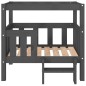 vidaXL Hundebett Grau 75,5x63,5x70 cm Massivholz Kiefer vidaXL Hundebett Grau 75,5x63,5x70 cm Massivholz Kiefer