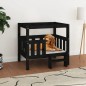vidaXL Hundebett Schwarz 75,5x63,5x70 cm Massivholz Kiefer vidaXL Hundebett Schwarz 75,5x63,5x70 cm Massivholz Kiefer
