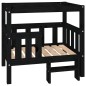 vidaXL Hundebett Schwarz 75,5x63,5x70 cm Massivholz Kiefer vidaXL Hundebett Schwarz 75,5x63,5x70 cm Massivholz Kiefer