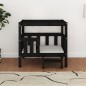 vidaXL Hundebett Schwarz 75,5x63,5x70 cm Massivholz Kiefer vidaXL Hundebett Schwarz 75,5x63,5x70 cm Massivholz Kiefer