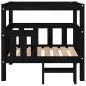 vidaXL Hundebett Schwarz 75,5x63,5x70 cm Massivholz Kiefer vidaXL Hundebett Schwarz 75,5x63,5x70 cm Massivholz Kiefer