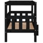 vidaXL Hundebett Schwarz 75,5x63,5x70 cm Massivholz Kiefer vidaXL Hundebett Schwarz 75,5x63,5x70 cm Massivholz Kiefer