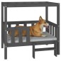 vidaXL Hundebett Grau 95,5x73,5x90 cm Massivholz Kiefer vidaXL Hundebett Grau 95,5x73,5x90 cm Massivholz Kiefer