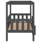 vidaXL Hundebett Grau 95,5x73,5x90 cm Massivholz Kiefer vidaXL Hundebett Grau 95,5x73,5x90 cm Massivholz Kiefer