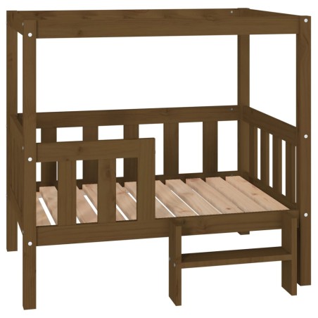  vidaXL Hundebett Honigbraun 95,5x73,5x90 cm Massivholz Kiefer