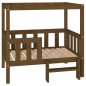 vidaXL Hundebett Honigbraun 95,5x73,5x90 cm Massivholz Kiefer vidaXL Hundebett Honigbraun 95,5x73,5x90 cm Massivholz Kiefer