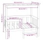 vidaXL Hundebett Honigbraun 95,5x73,5x90 cm Massivholz Kiefer vidaXL Hundebett Honigbraun 95,5x73,5x90 cm Massivholz Kiefer