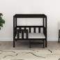 vidaXL Hundebett Schwarz 95,5x73,5x90 cm Massivholz Kiefer vidaXL Hundebett Schwarz 95,5x73,5x90 cm Massivholz Kiefer