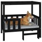 vidaXL Hundebett Schwarz 95,5x73,5x90 cm Massivholz Kiefer vidaXL Hundebett Schwarz 95,5x73,5x90 cm Massivholz Kiefer