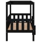 vidaXL Hundebett Schwarz 95,5x73,5x90 cm Massivholz Kiefer vidaXL Hundebett Schwarz 95,5x73,5x90 cm Massivholz Kiefer