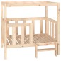 vidaXL Hundebett 105,5x83,5x100 cm Massivholz Kiefer vidaXL Hundebett 105,5x83,5x100 cm Massivholz Kiefer