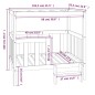 vidaXL Hundebett Weiß 105,5x83,5x100 cm Massivholz Kiefer vidaXL Hundebett Weiß 105,5x83,5x100 cm Massivholz Kiefer
