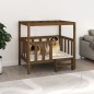 vidaXL Hundebett Honigbraun 105,5x83,5x100 cm Massivholz Kiefer vidaXL Hundebett Honigbraun 105,5x83,5x100 cm Massivholz Kiefer