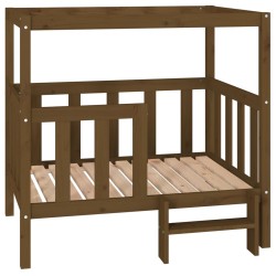  vidaXL Hundebett Honigbraun 105,5x83,5x100 cm Massivholz Kiefer
