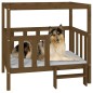 vidaXL Hundebett Honigbraun 105,5x83,5x100 cm Massivholz Kiefer vidaXL Hundebett Honigbraun 105,5x83,5x100 cm Massivholz Kiefer