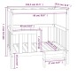 vidaXL Hundebett Honigbraun 105,5x83,5x100 cm Massivholz Kiefer vidaXL Hundebett Honigbraun 105,5x83,5x100 cm Massivholz Kiefer