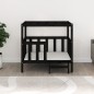 vidaXL Hundebett Schwarz 105,5x83,5x100 cm Massivholz Kiefer vidaXL Hundebett Schwarz 105,5x83,5x100 cm Massivholz Kiefer