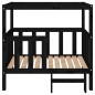 vidaXL Hundebett Schwarz 105,5x83,5x100 cm Massivholz Kiefer vidaXL Hundebett Schwarz 105,5x83,5x100 cm Massivholz Kiefer