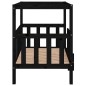 vidaXL Hundebett Schwarz 105,5x83,5x100 cm Massivholz Kiefer vidaXL Hundebett Schwarz 105,5x83,5x100 cm Massivholz Kiefer