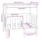 vidaXL Hundebett Schwarz 105,5x83,5x100 cm Massivholz Kiefer vidaXL Hundebett Schwarz 105,5x83,5x100 cm Massivholz Kiefer