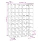 vidaXL Weinregal 70x33x94 cm Massivholz Kiefer vidaXL Weinregal 70x33x94 cm Massivholz Kiefer