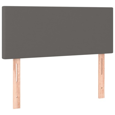 vidaXL Kopfteil Grau 100x5x78/88 cm Kunstleder