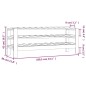 vidaXL Weinregal 109,5x30x42 cm Massivholz Kiefer vidaXL Weinregal 109,5x30x42 cm Massivholz Kiefer