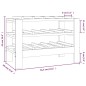 vidaXL Weinregal 61,5x30x42 cm Massivholz Kiefer vidaXL Weinregal 61,5x30x42 cm Massivholz Kiefer