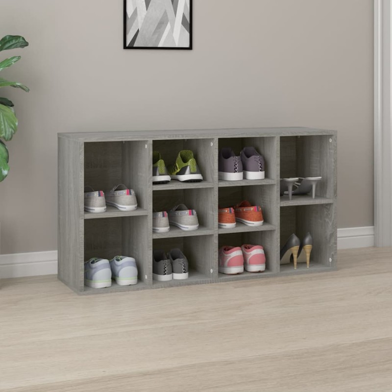 vidaXL Schuhbank Grau Sonoma 103x30x54,5 cm Holzwerkstoff vidaXL Schuhbank Grau Sonoma 103x30x54,5 cm Holzwerkstoff