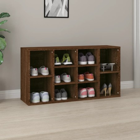 vidaXL Schuhbank Braun Eichen-Optik 103x30x54,5 cm Holzwerkstoff