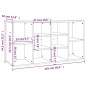 vidaXL Schuhbank Braun Eichen-Optik 103x30x54,5 cm Holzwerkstoff vidaXL Schuhbank Braun Eichen-Optik 103x30x54,5 cm Holzwerkstoff
