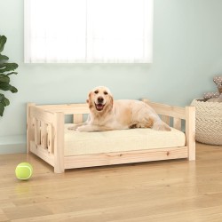 vidaXL Hundebett 75,5x55,5x28 cm Massivholz Kiefer