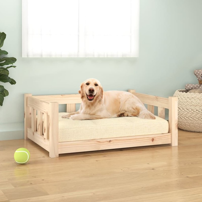 vidaXL Hundebett 75,5x55,5x28 cm Massivholz Kiefer vidaXL Hundebett 75,5x55,5x28 cm Massivholz Kiefer