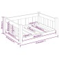 vidaXL Hundebett 75,5x55,5x28 cm Massivholz Kiefer vidaXL Hundebett 75,5x55,5x28 cm Massivholz Kiefer