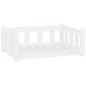 vidaXL Hundebett Weiß 75,5x55,5x28 cm Massivholz Kiefer vidaXL Hundebett Weiß 75,5x55,5x28 cm Massivholz Kiefer