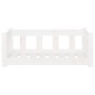 vidaXL Hundebett Weiß 75,5x55,5x28 cm Massivholz Kiefer vidaXL Hundebett Weiß 75,5x55,5x28 cm Massivholz Kiefer
