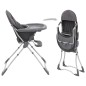 vidaXL Baby-Hochstuhl Grau und Weiß vidaXL Baby-Hochstuhl Grau und Weiß