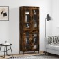 Highboard Räuchereiche 69,5x34x180 cm Holzwerkstoff Highboard Räuchereiche 69,5x34x180 cm Holzwerkstoff
